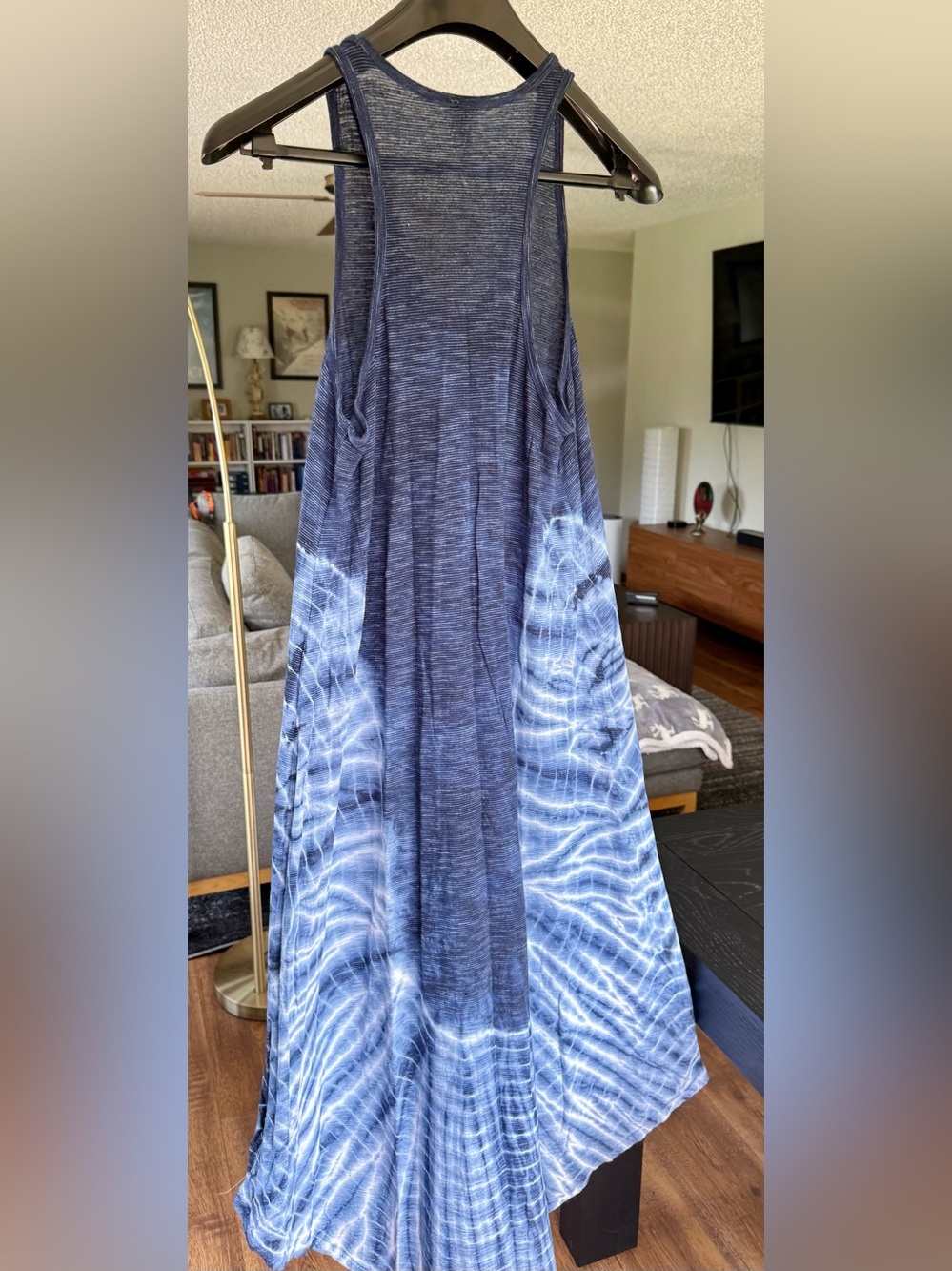 Free People We The Free Beach Maxi Tank Dress Size XS, Color Blue NWOT